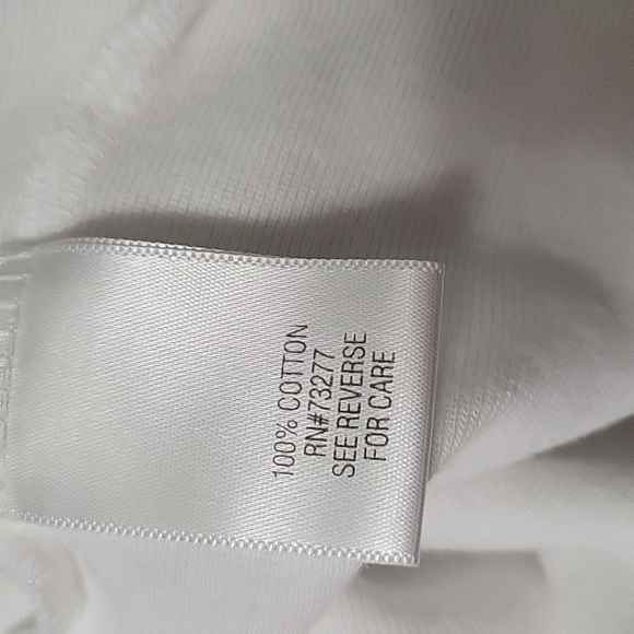 Croft & Barrow Long Sleeve  Classis Tee, White, 2x - Picture 6 of 7